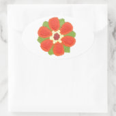 Dotty Blume Oval Sticker (Tasche)