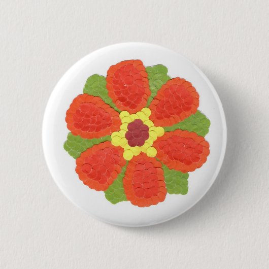 Dotty Blume Round Abzeichen Button (Vorderseite)