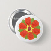 Dotty Blume Round Abzeichen Button (Vorne & Hinten)