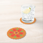 Dotty Blume skallopiert Untersetzer (Vor Ort)
