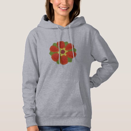 Dotty Blume Women's Basic Hooded Sweatshirt (Vorderseite)