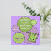 Dotty Bug Einladung (Stehend Vorderseite)