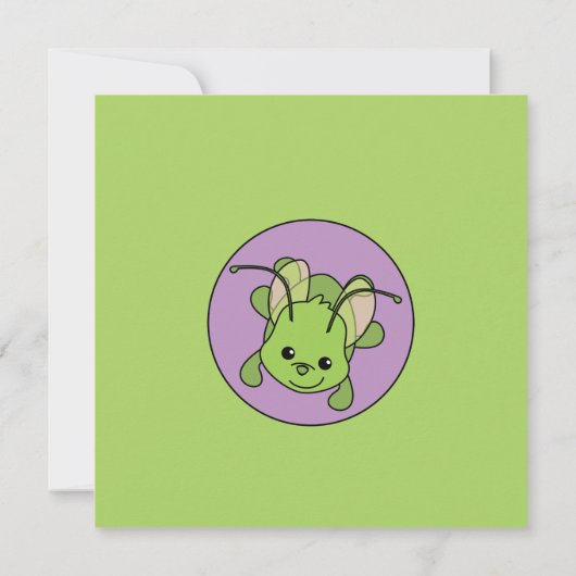 Dotty Bug Einladung (Rückseite)