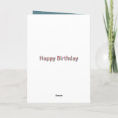 Dotty bunny Happy Birthday Card Karte (Rückseite)