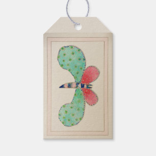 Dotty Butterfly-Geschenk-Tag Geschenkanhänger