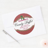Dotty Christmas Candy Buffet Sticker (Umschlag)