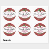Dotty Christmas Candy Buffet Sticker (Blatt)