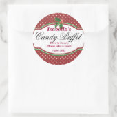 Dotty Christmas Candy Buffet Sticker (Tasche)