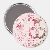 Dotty Damask Magnet (Vorderseite/Rückseite)