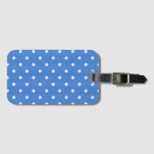 Dotty Delight Blue Gepäckanhänger (Vorderseite (Horizontal))