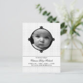 Dotty Delight Foto Birth Ankündigung (Stehend Vorderseite)