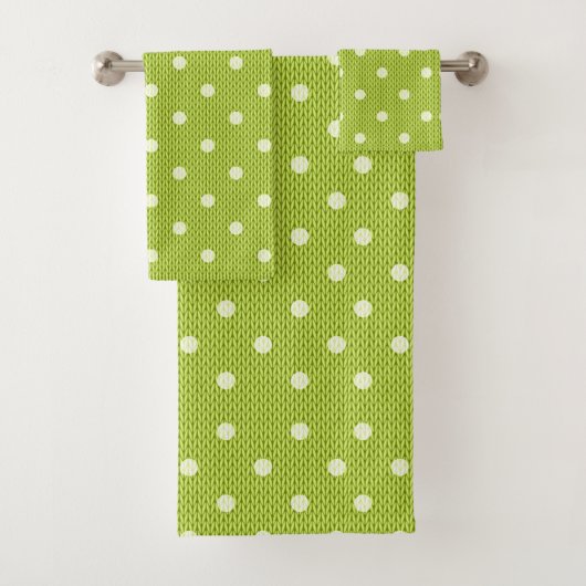 Dotty Delight Green Badhandtuch Set (Insitu)