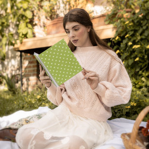 Dotty Delight Green Foto Notizblock
