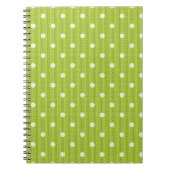 Dotty Delight Green Foto Notizblock (Vorderseite)
