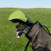 Dotty Delight Green Golf Headcover (In SItu)