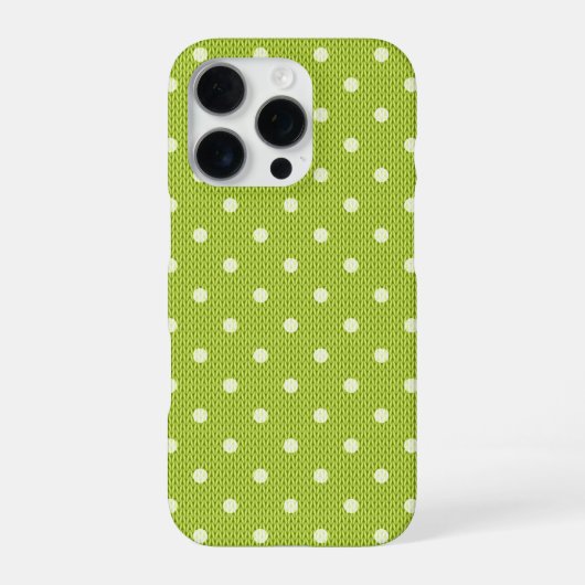 Dotty Delight Green iPhone Hülle (Rückseite)