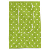 Dotty Delight Green Mittlere Geschenktüte (Rückseite)