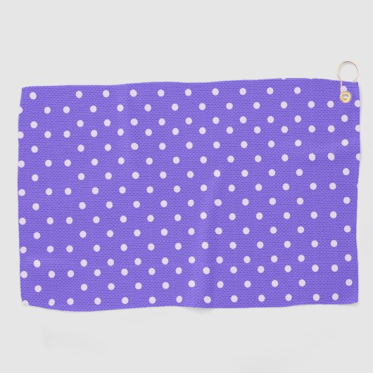 Dotty Delight lila Golfhandtuch (Horizontal)