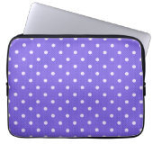 Dotty Delight Lila Laptopschutzhülle (Vorderseite)