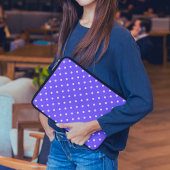 Dotty Delight Lila Laptopschutzhülle