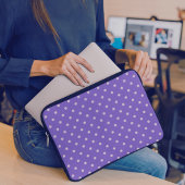 Dotty Delight Lila Laptopschutzhülle