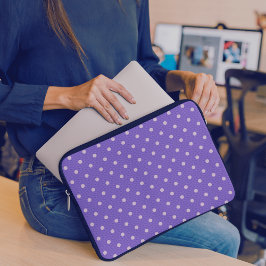Dotty Delight Lila Laptopschutzhülle