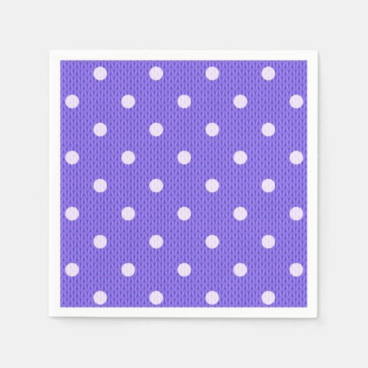 Dotty Delight Lila Paper Serviette (Vorderseite)