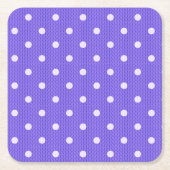 Dotty Delight Lila Rechteckiger Pappuntersetzer (Vorderseite)