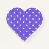 Dotty Delight Lila Spiral Notizblock (Vorderseite)