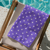 Dotty Delight lila Strandtuch