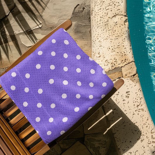 Dotty Delight lila Strandtuch