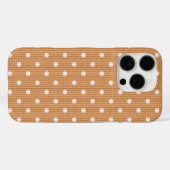 Dotty Delight Orange Case-Mate iPhone Hülle (Rückseite (Horizontal))