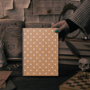 Dotty Delight Orange Foto Notizblock