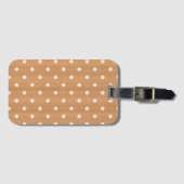 Dotty Delight Orange Gepäckanhänger (Vorderseite (Horizontal))