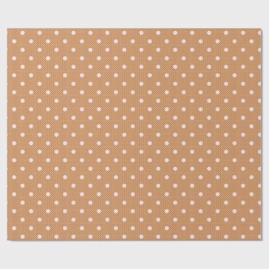 Dotty Delight Orange Geschenkpapier (Flach)