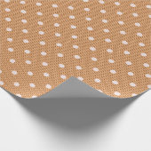 Dotty Delight Orange Geschenkpapier (Ecke)