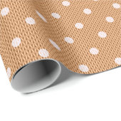 Dotty Delight Orange Geschenkpapier (Rolleneckpunkt)
