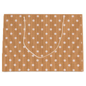 Dotty Delight Orange Große Geschenktüte (Vorderseite)