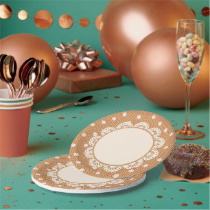Dotty Delight Orange Pappteller