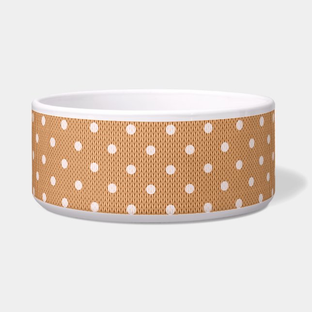 Dotty Delight Orange Pet Bowl Napf (Vorderseite)