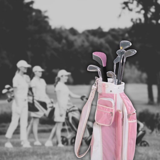 Dotty Delight Pink Golf Headcover