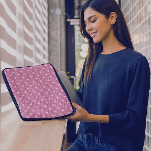 Dotty Delight Pink Laptopschutzhülle