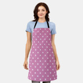 Dotty Delight Pink Schürze (Getragen)