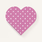 Dotty Delight Pink Spiral Notizblock (Vorderseite)