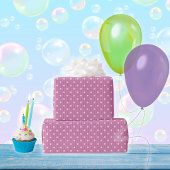Dotty Delight Pink Wrapping Paper Geschenkpapier