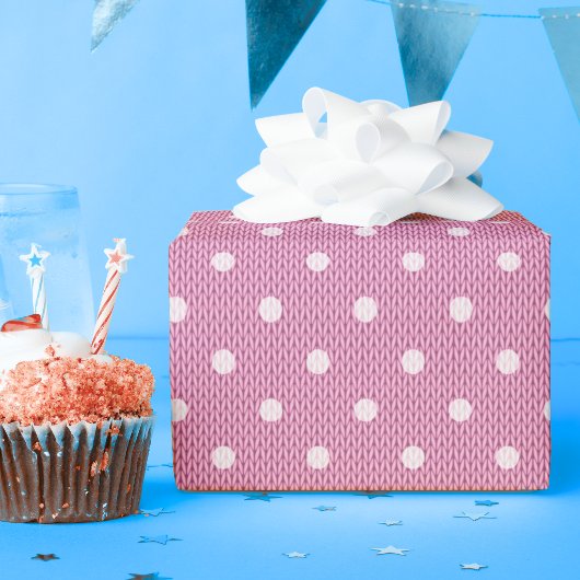 Dotty Delight Pink Wrapping Paper Geschenkpapier
