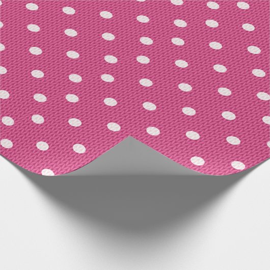 Dotty Delight Red Geschenkpapier (Ecke)