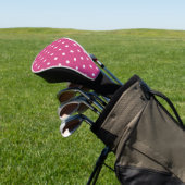 Dotty Delight Red Golf Headcover (In SItu)