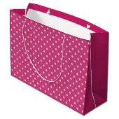 Dotty Delight Red Große Geschenktüte (Rückseite Schrägansicht)