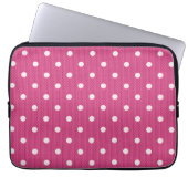 Dotty Delight Red Laptopschutzhülle (Vorderseite)